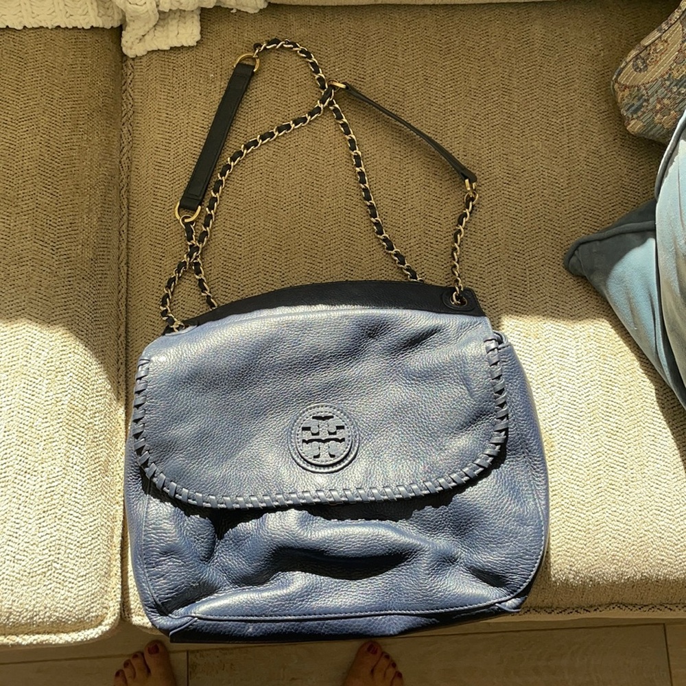 Navy blue Tory Burch Purse- excellent condition!